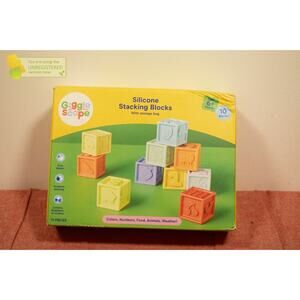 Gigglescape Silicone Stacking Blocks Set - 10pc